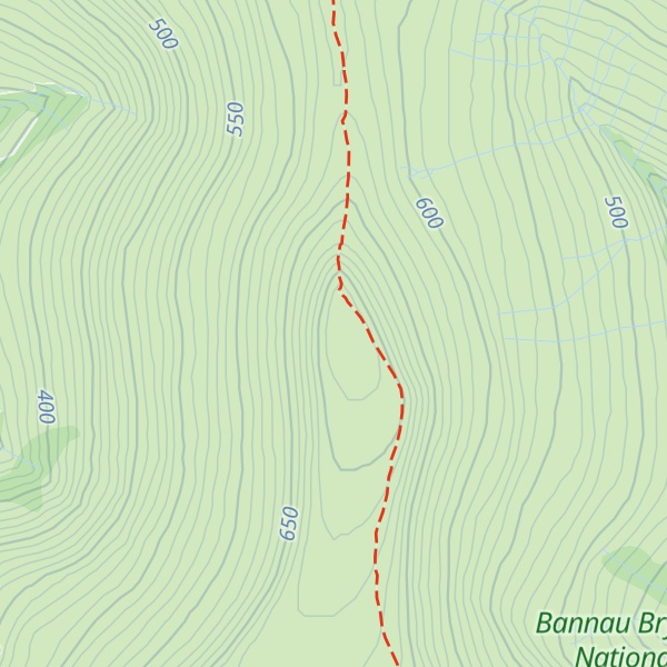 Map of Pen Allt-mawr
