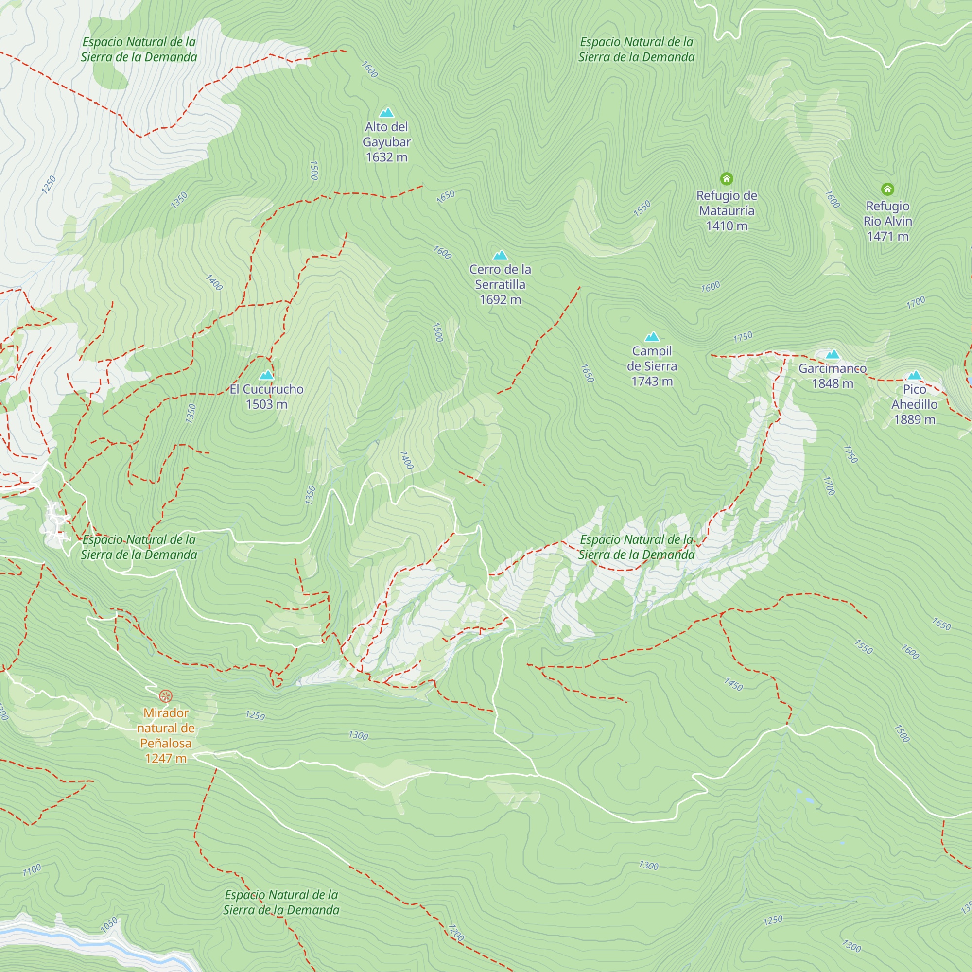 Caseta de los Andaluces map
