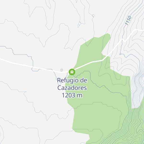 Map of Refugio de Cazadores