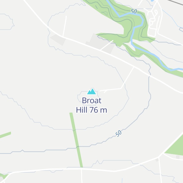 Map of Broat Hill