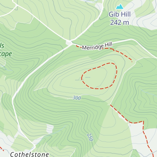 Map of Cothelstone Hill