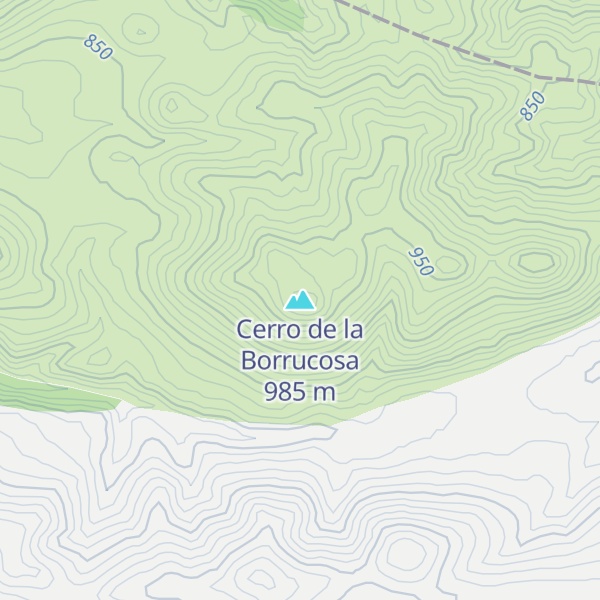 Map of Cerro de la Borrucosa
