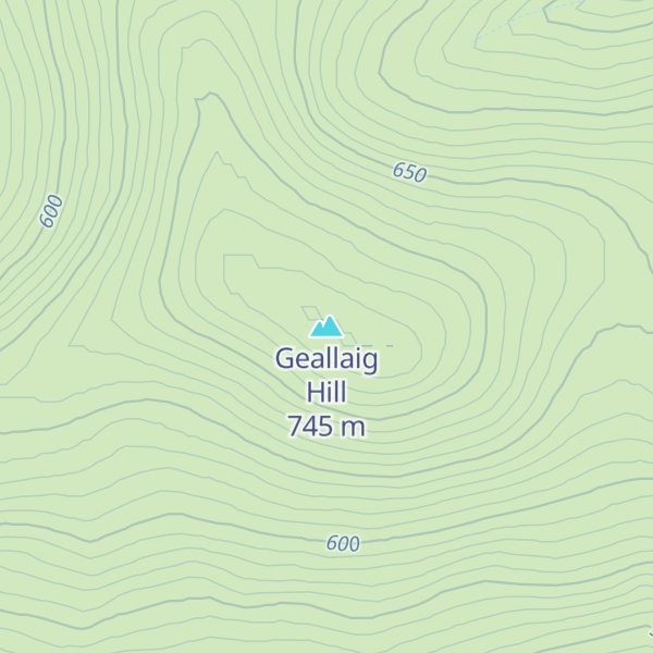 Map of Geallaig Hill