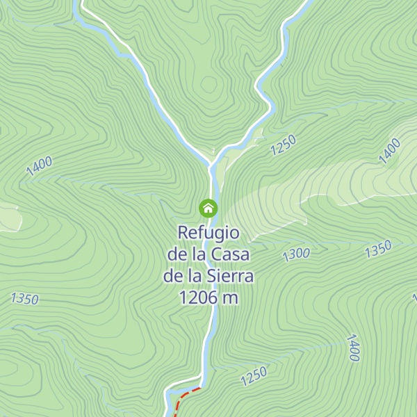 Map of Refugio de la Casa de la Sierra