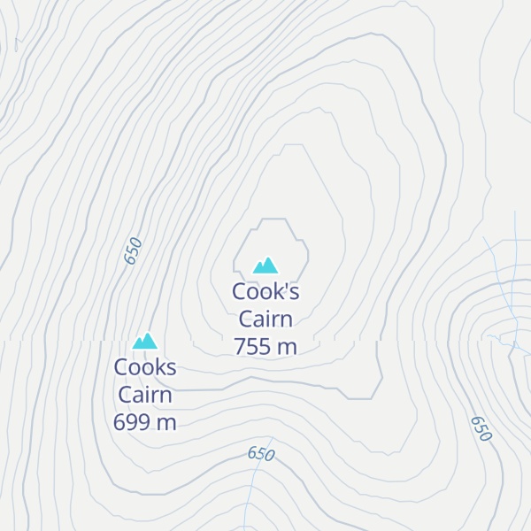 Map of Cook's Cairn
