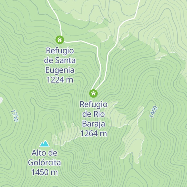 Map of Refugio de Rio Baraja