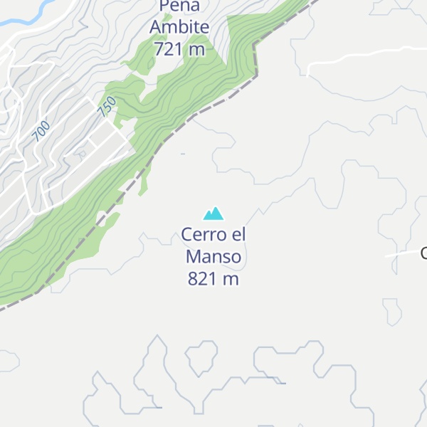 Map of Cerro el Manso