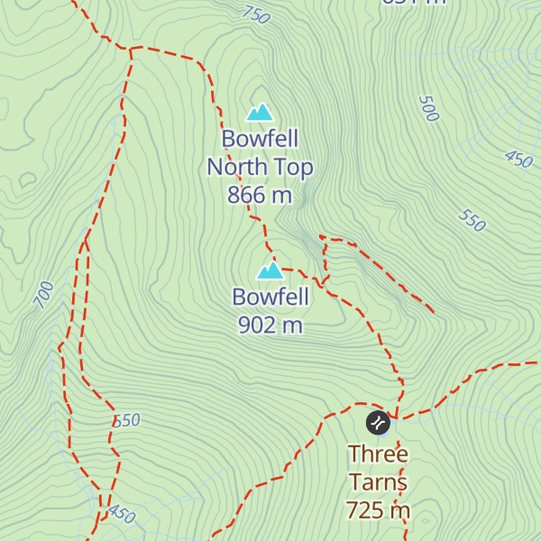Map of Bowfell