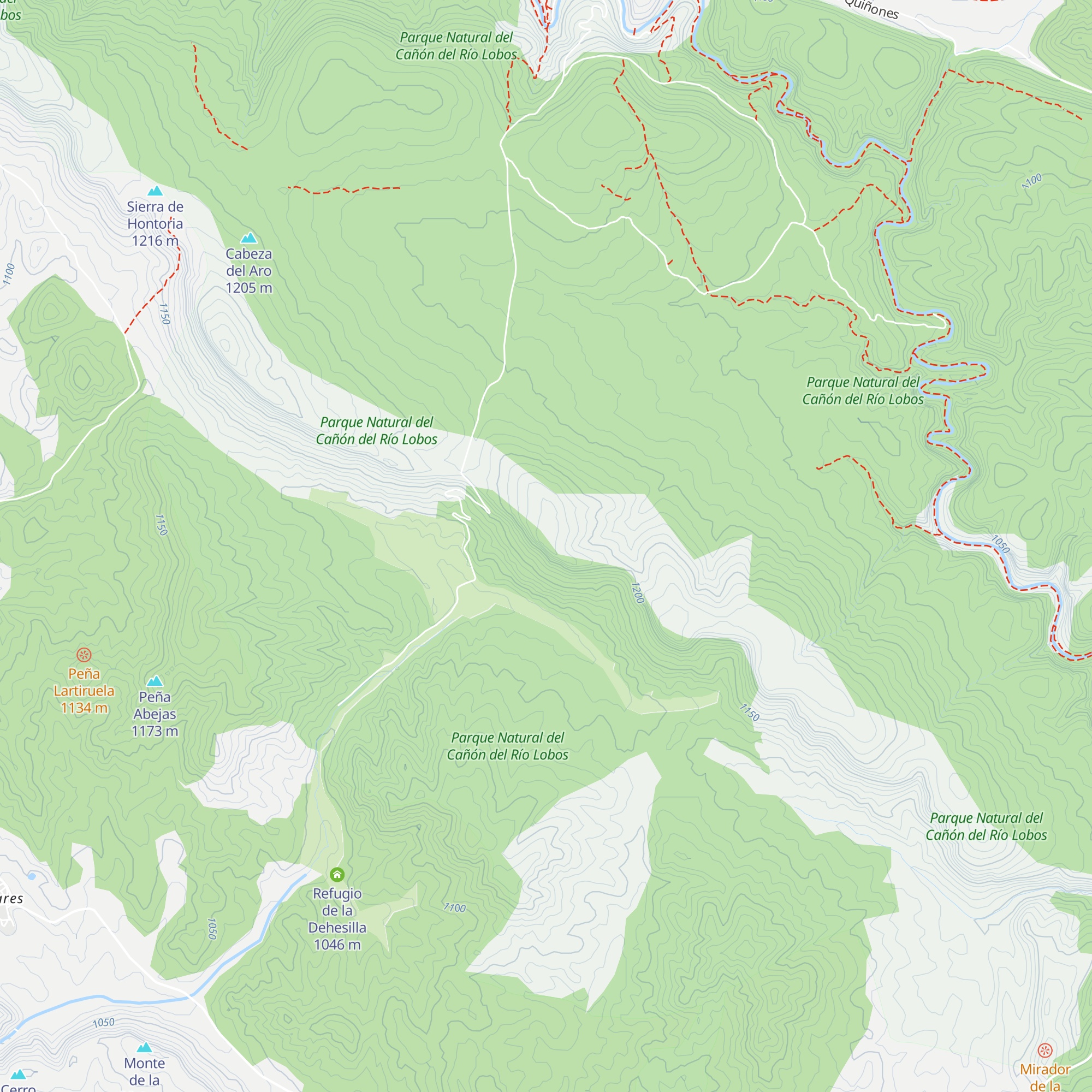Refugio Cabeza la Gayuba map