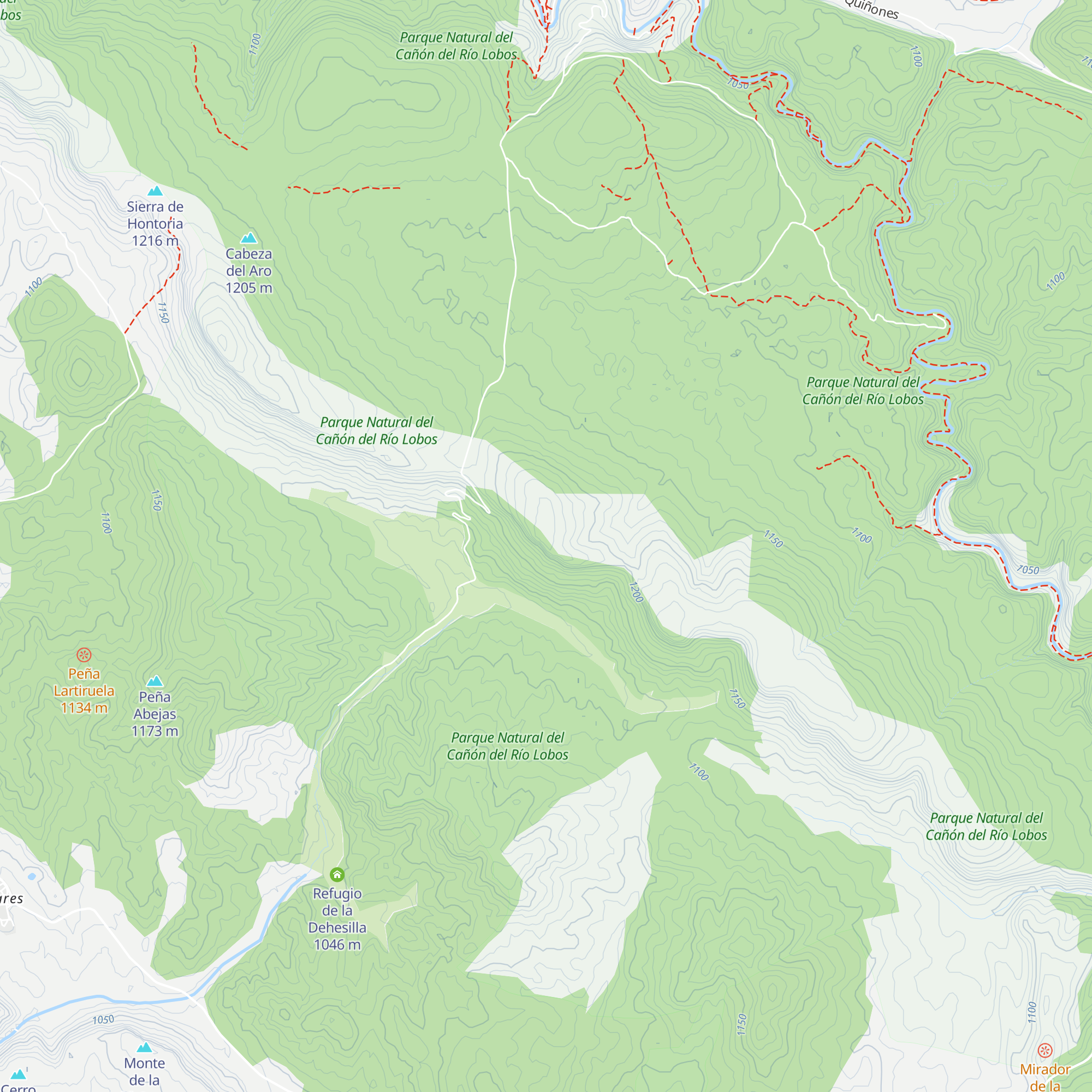 Refugio Cabeza la Gayuba map