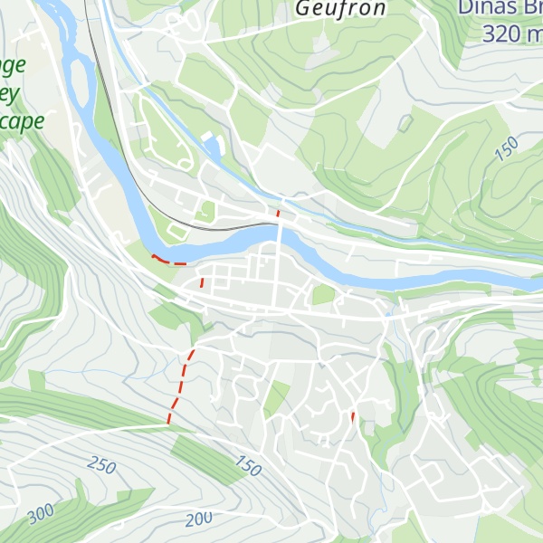 Map of Llangollen Tourist Information Centre