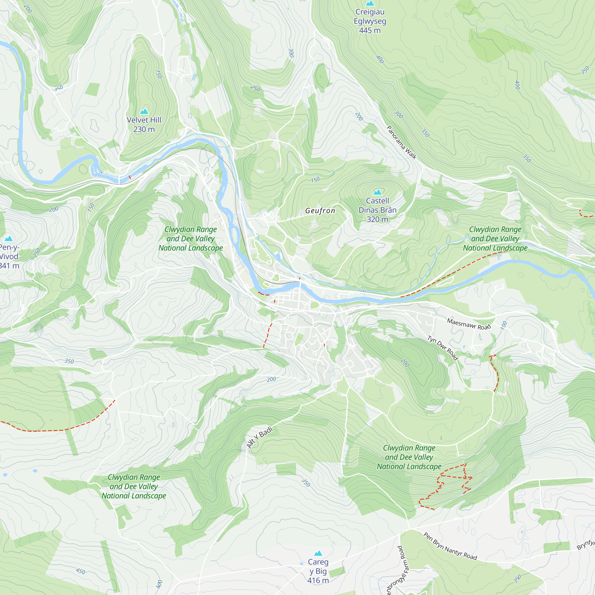 Llangollen Tourist Information Centre map