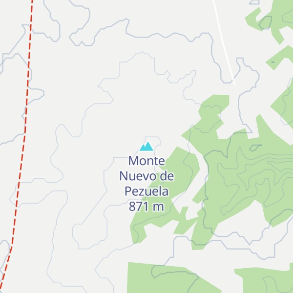 Map of Monte Nuevo de Pezuela
