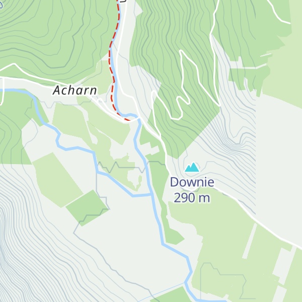 Map of Braedownie Hut