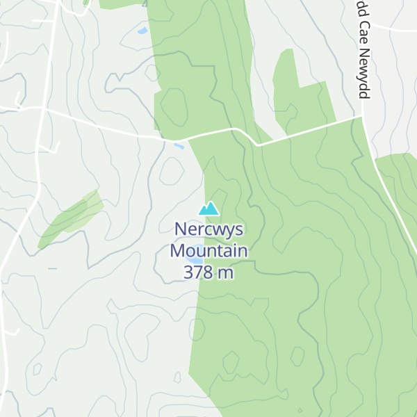 Map of Nercwys Mountain