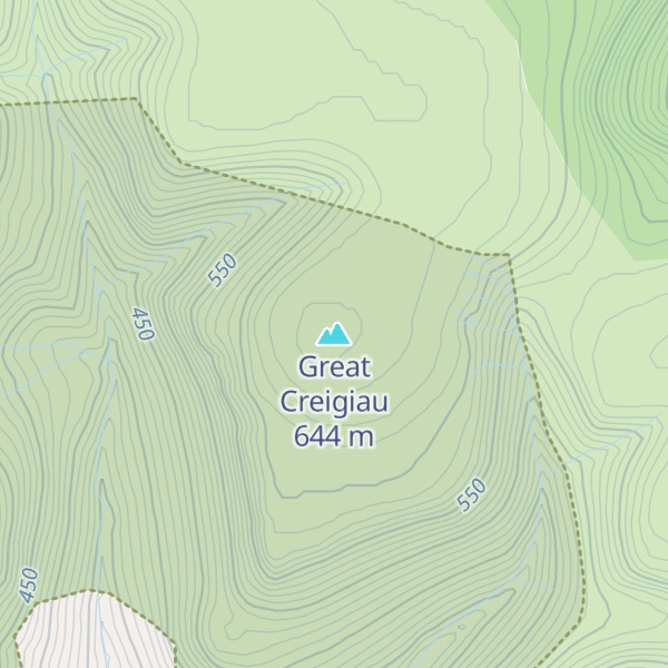 Map of Great Creigiau