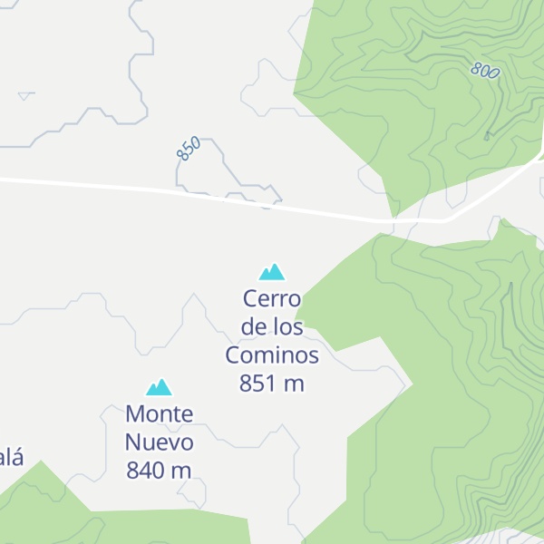 Map of Cerro de los Cominos