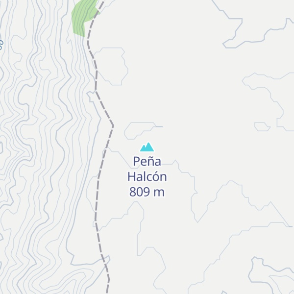 Map of Peña Halcón