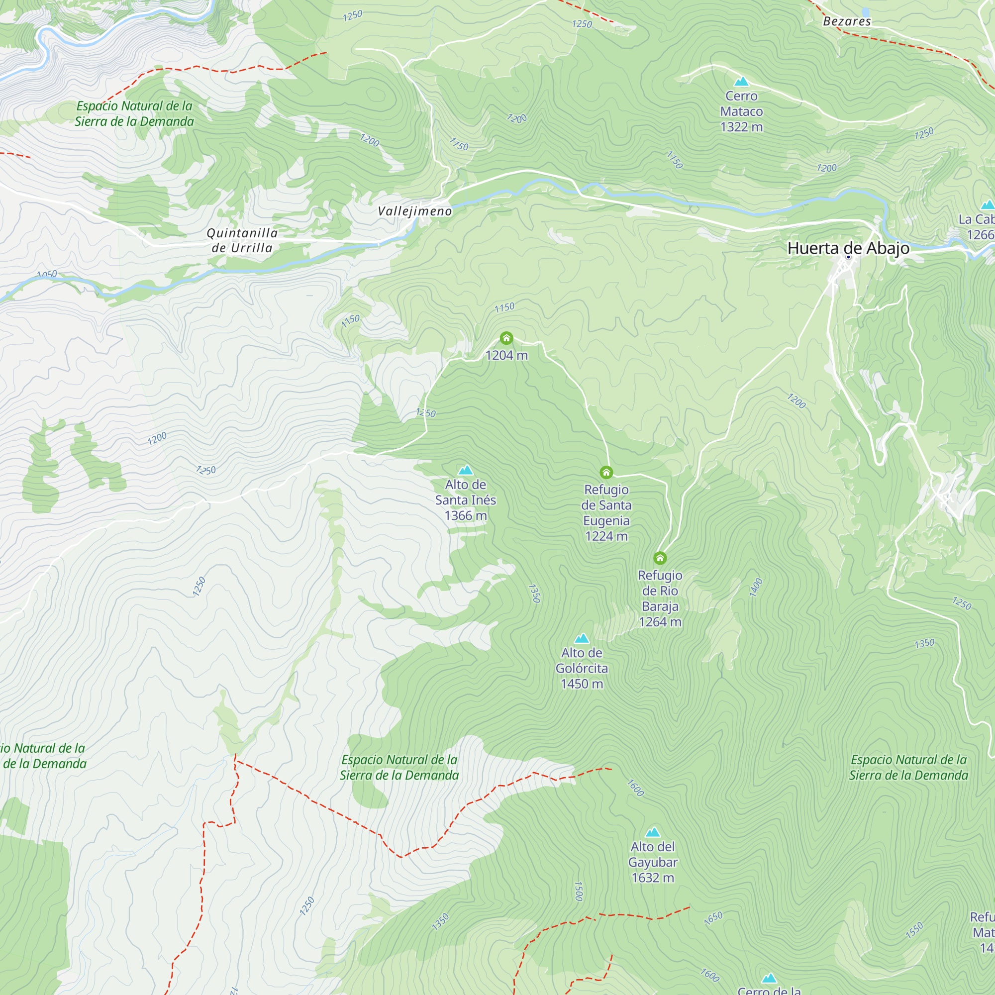 Refugio de cazadores map
