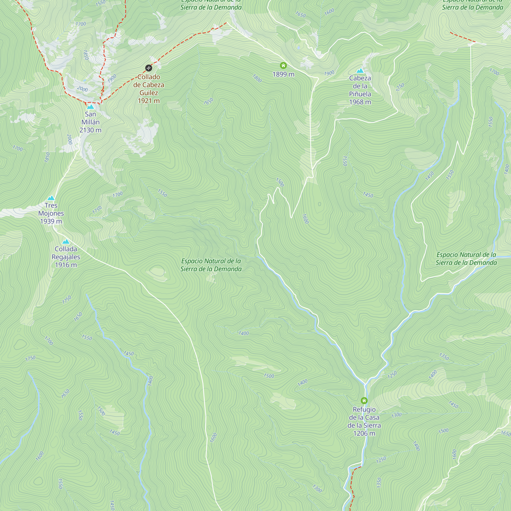 Refugio de Morales map