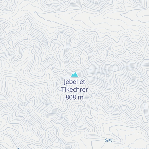 Map of Jebel et Tikechrer