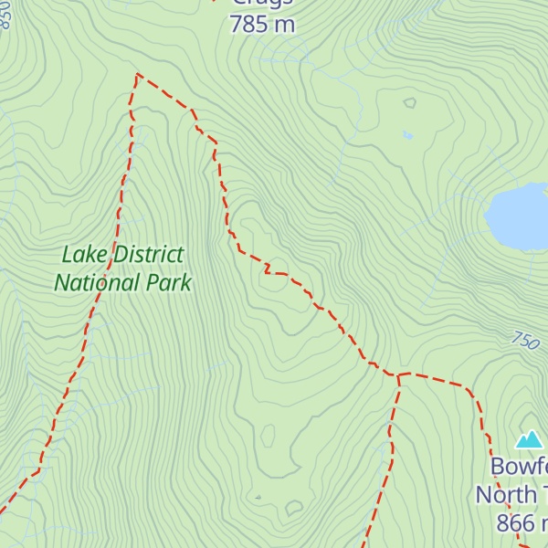 Map of Esk Pike