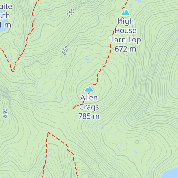 Map of Allen Crags