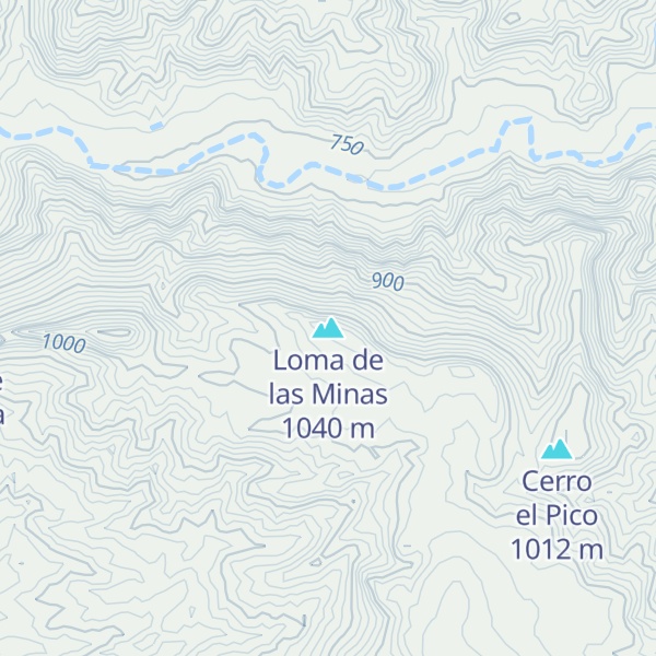 Map of Loma de las Minas