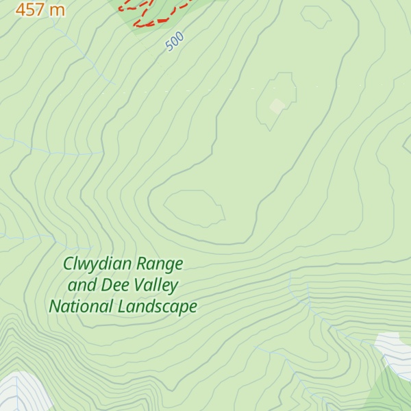 Map of Cyrn y Brain