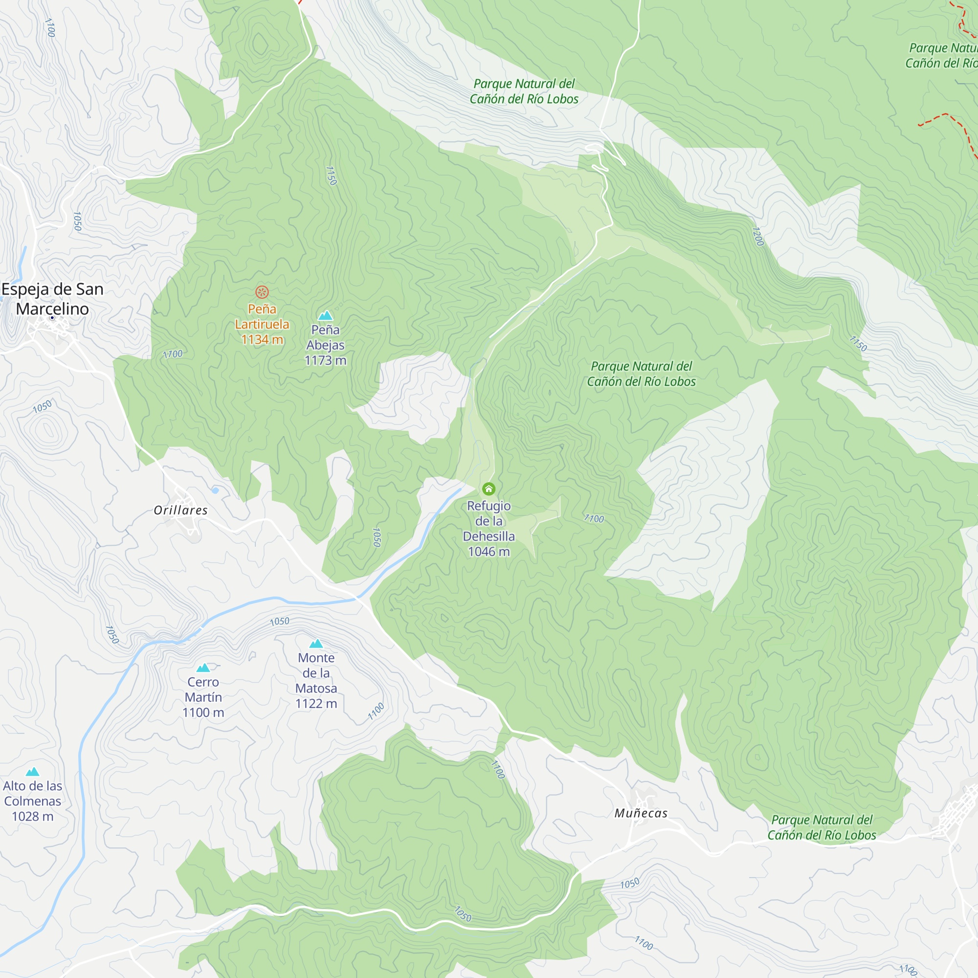 Refugio de la Dehesilla map