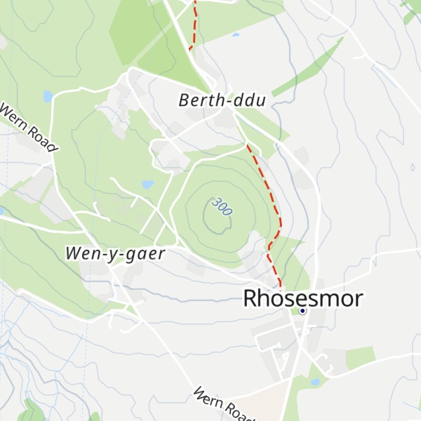 Map of Moel Y Gaer