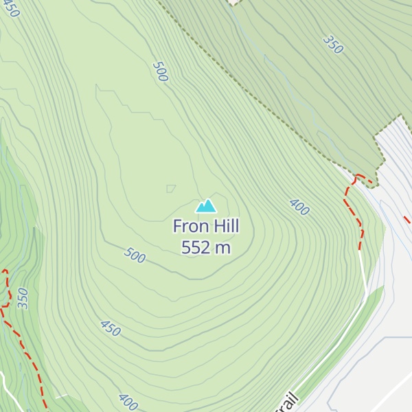 Map of Fron Hill