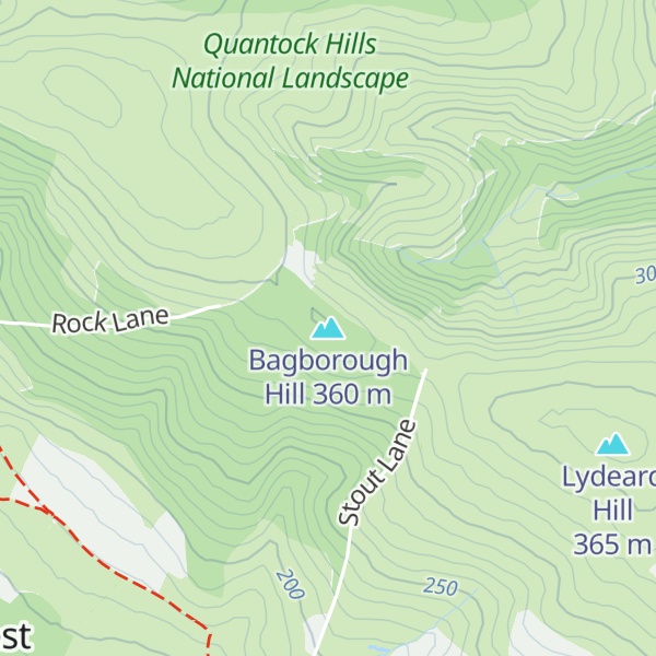 Map of Bagborough Hill