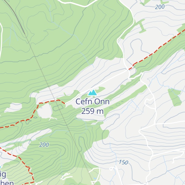 Map of Cefn Onn