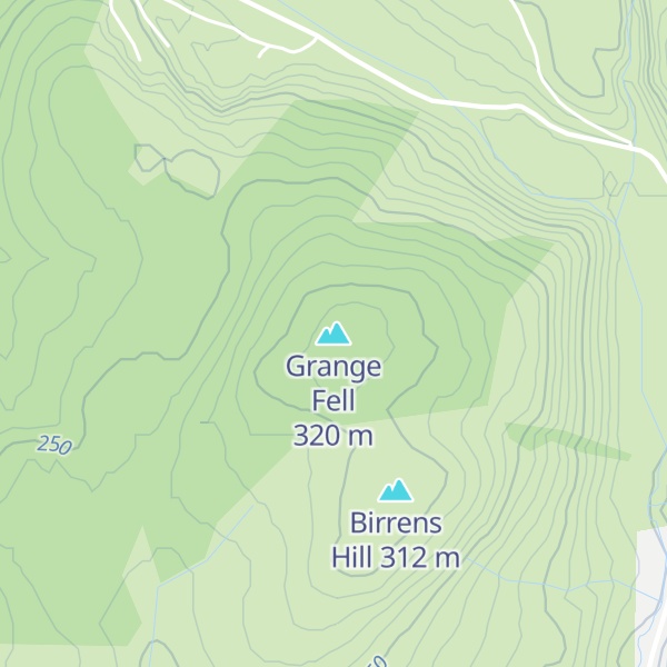 Map of Grange Fell