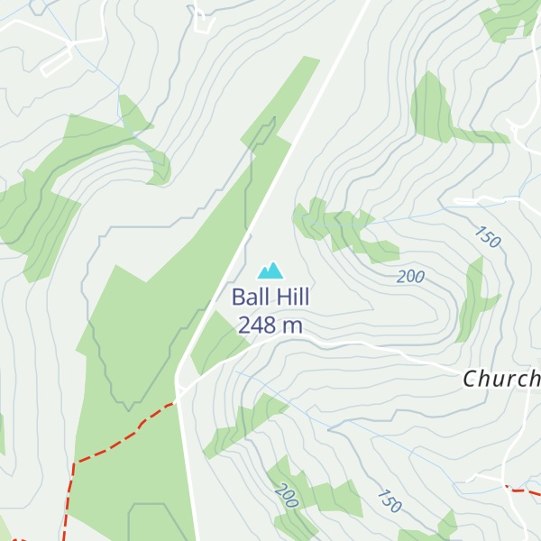 Map of Ball Hill
