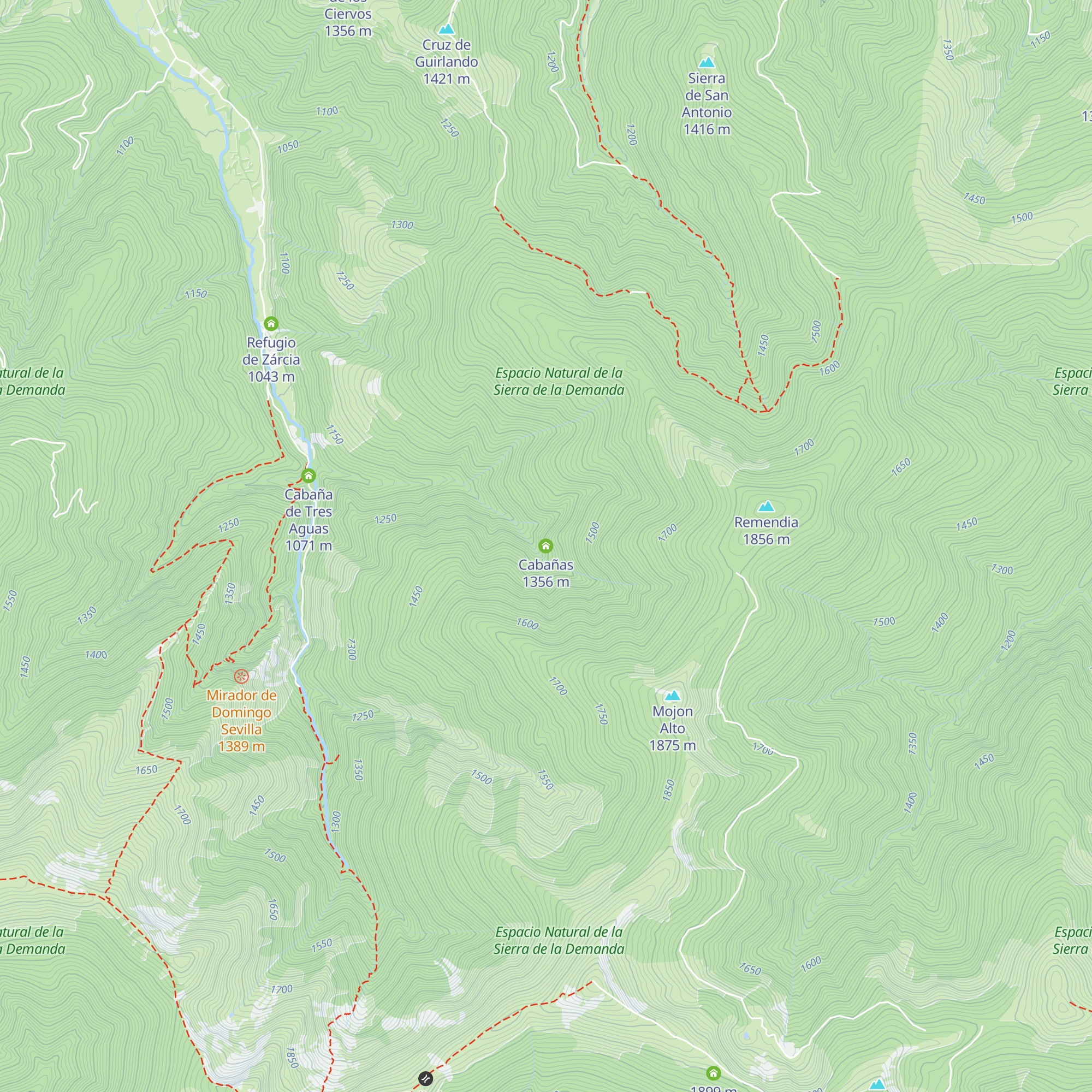 Cabañas map