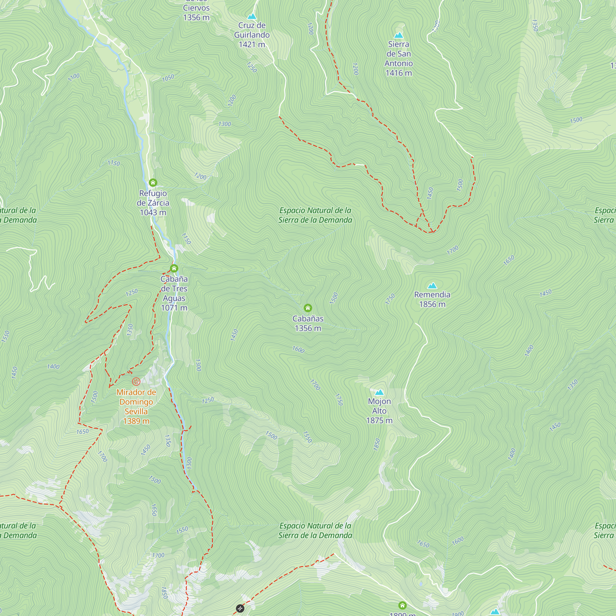 Cabañas map