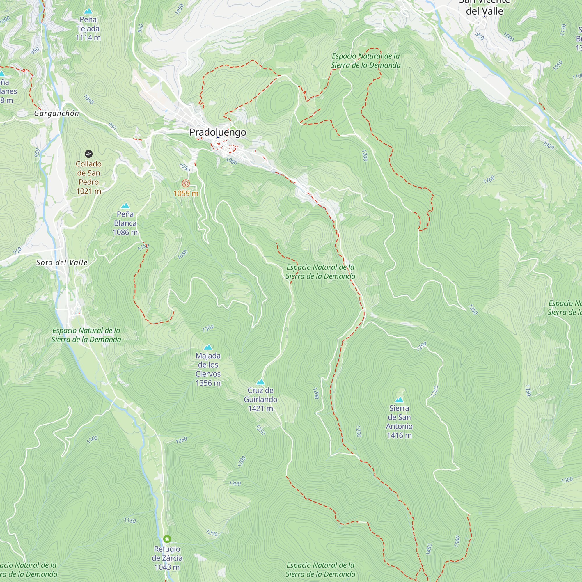 Refugio caseta blanca map