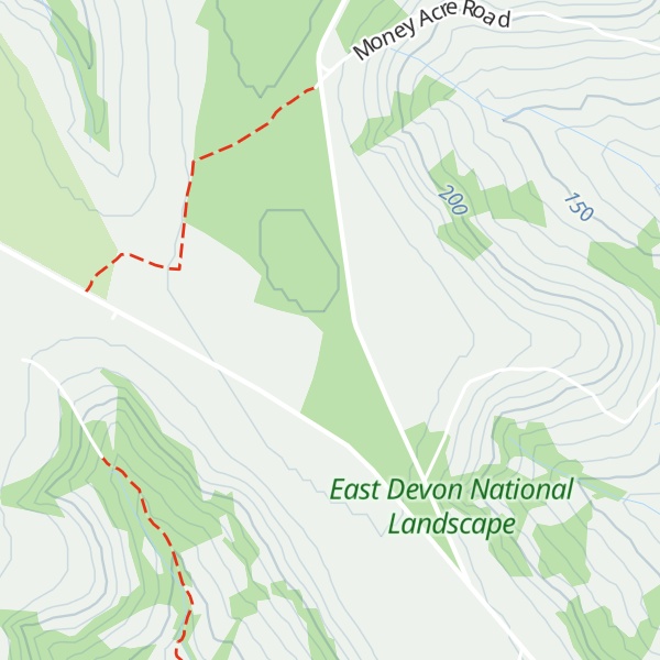 Map of Farway Hill