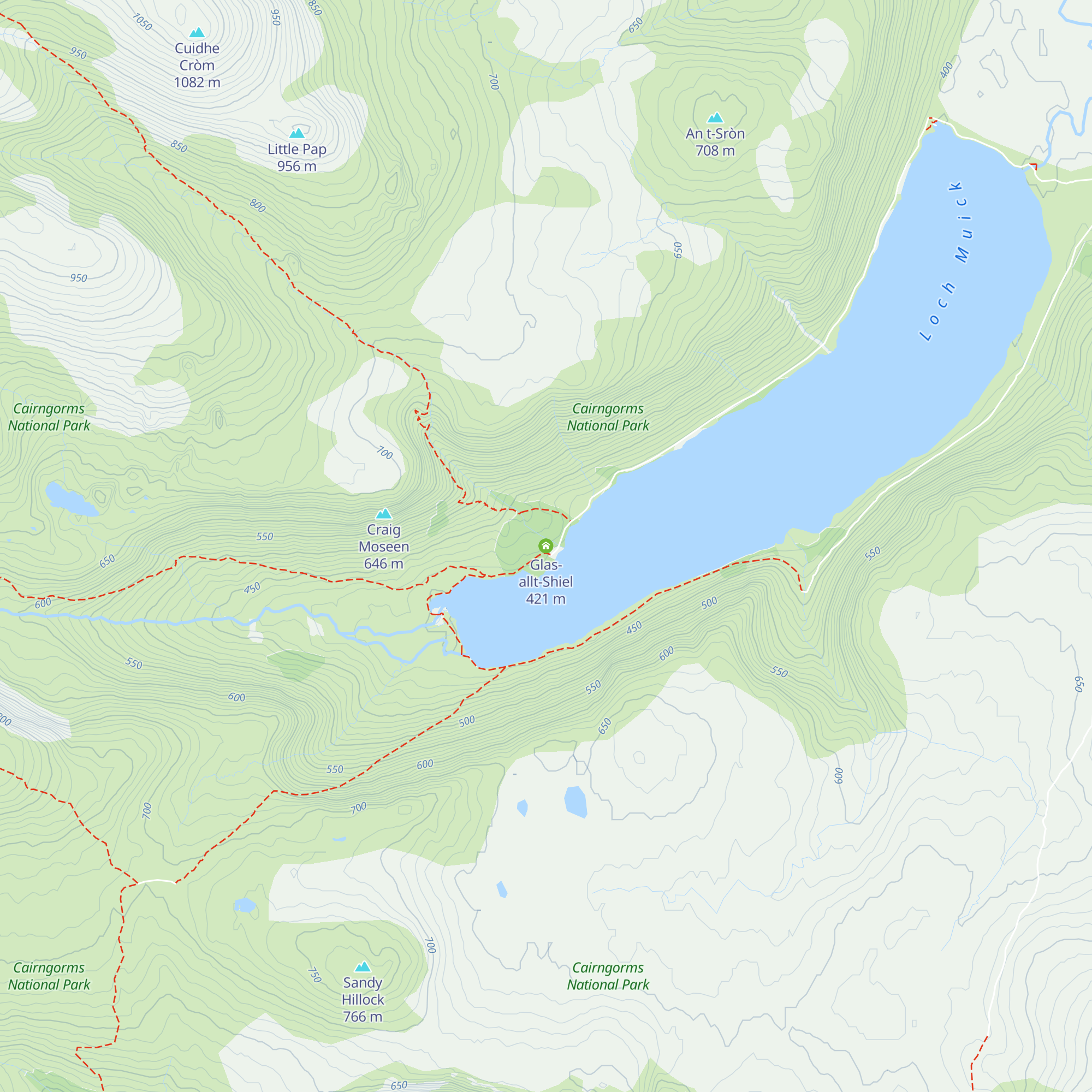 Glas-allt-Shiel map