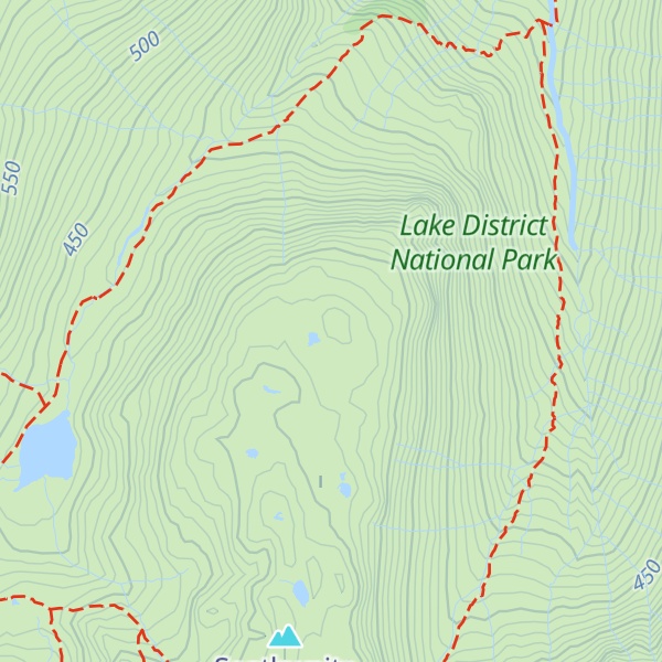 Map of Seathwaite Fell (Wainwright)