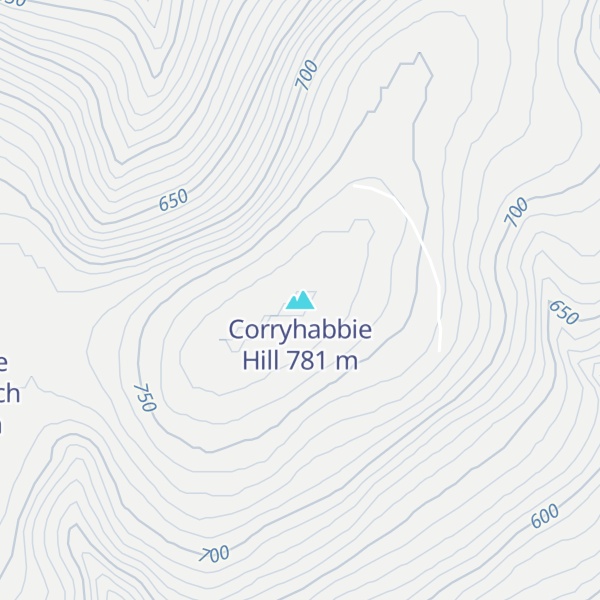 Map of Corryhabbie Hill