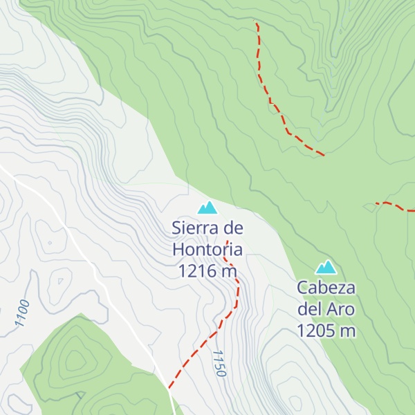 Map of Sierra de Hontoria