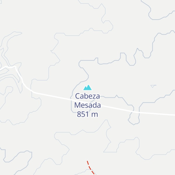 Map of Cabeza Mesada