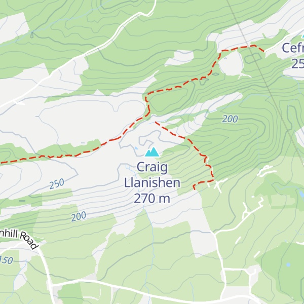 Map of Craig Llanishen