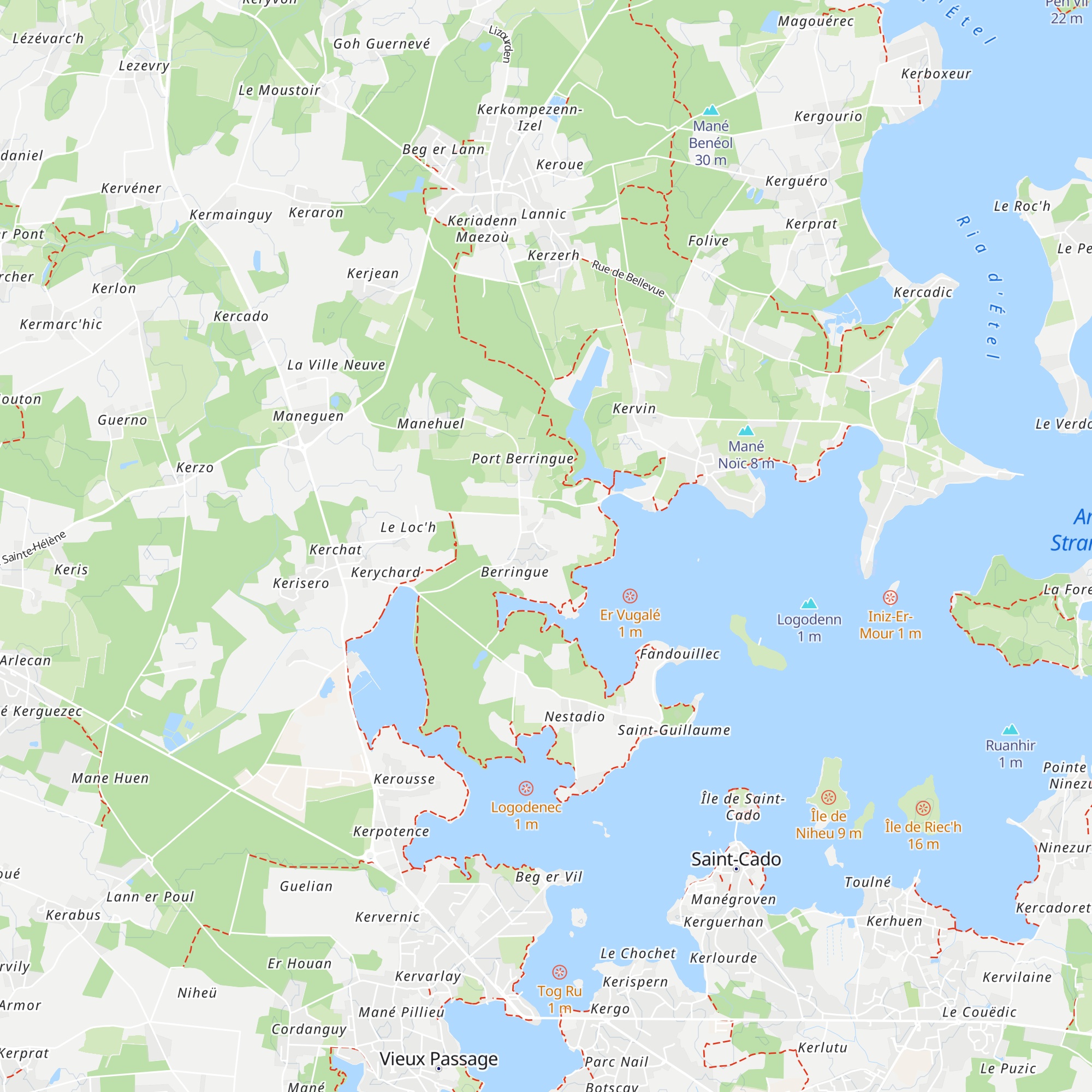 Gîte Ty Chouan map