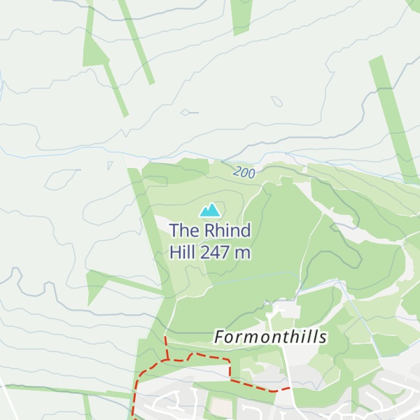 Map of The Rhind Hill