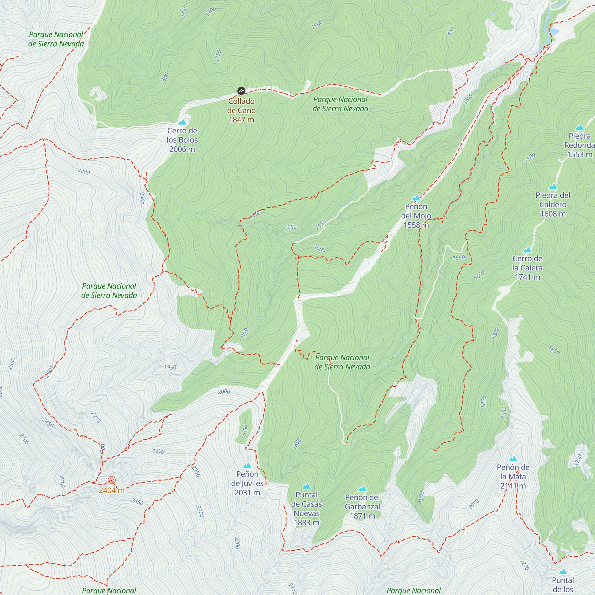 Refugio de Ballesteros map