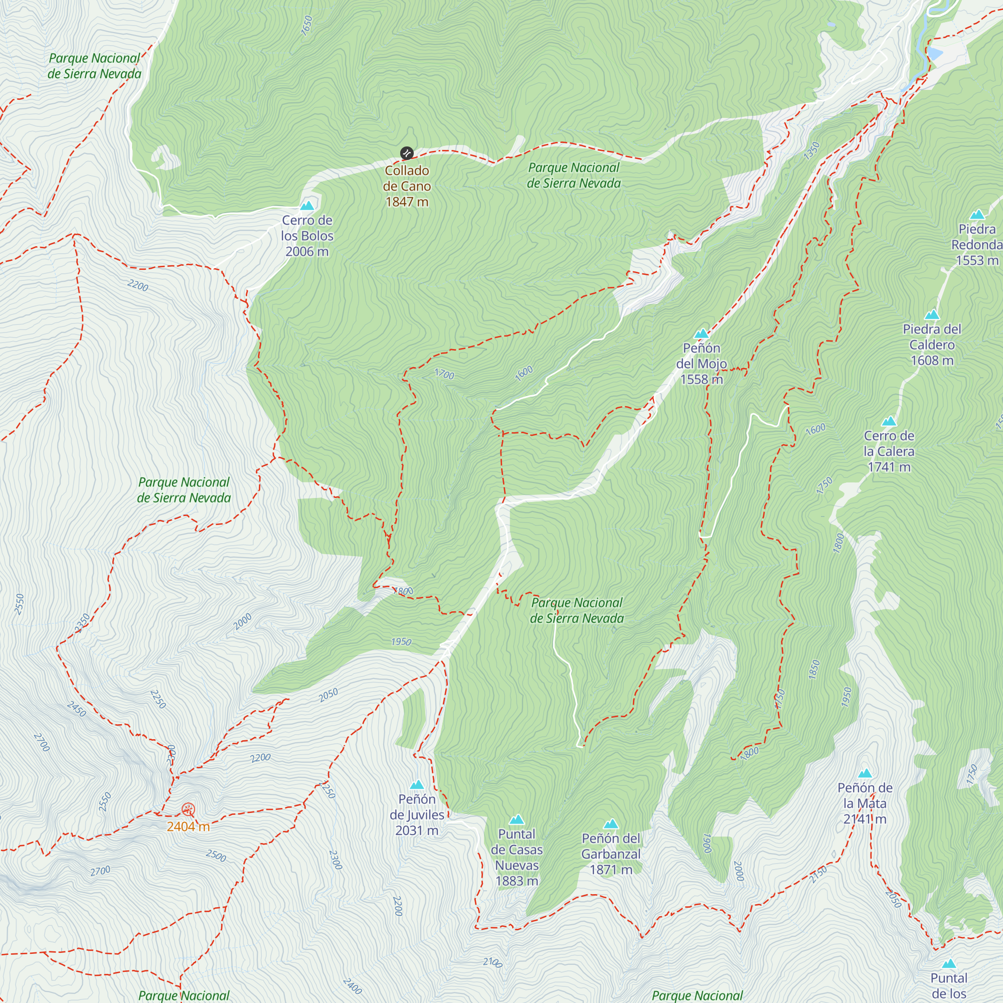 Refugio de Ballesteros map